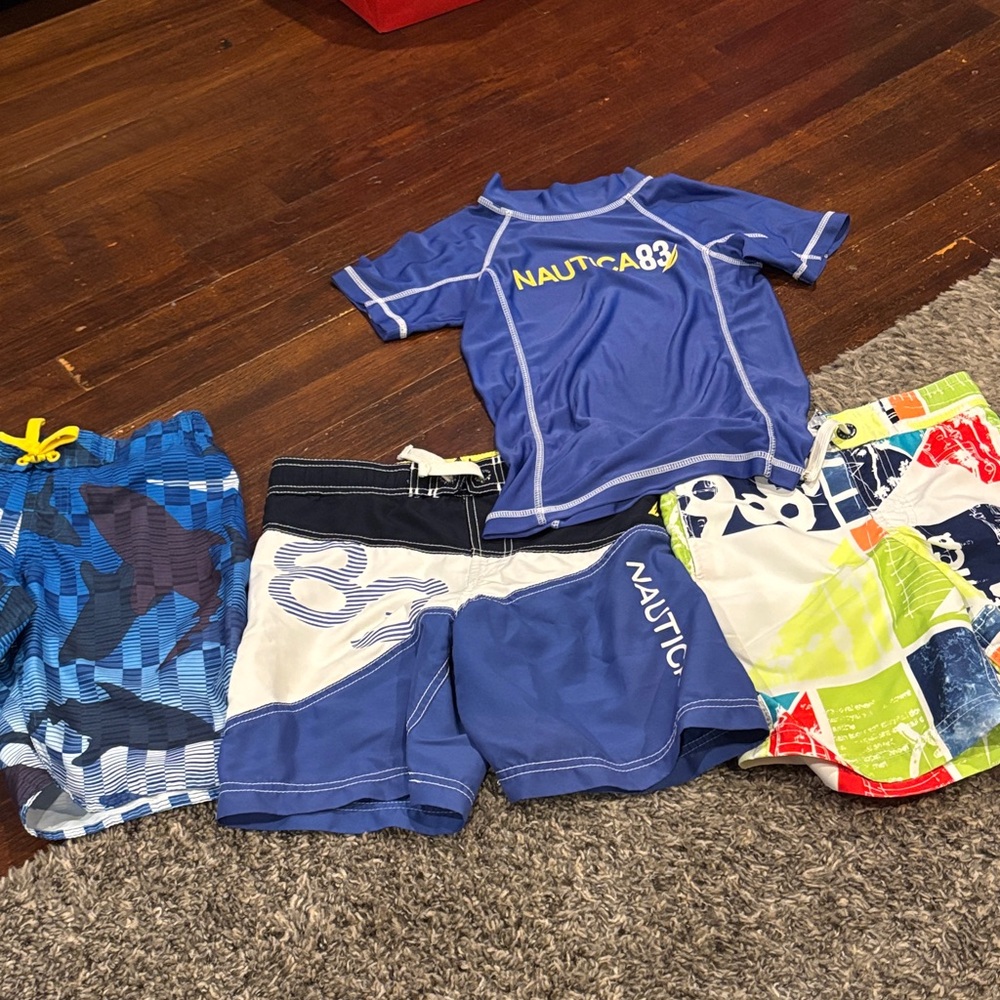 Nautica Kids Rashguard Set - Blue and Multicolor